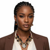 Pendant Global Artisan Leopard Gold Disc Necklace