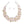 Bib Pale Pink Artistic Glass Copper Choker Set