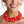 Bib Red Artistic Glass Copper Choker Necklace
