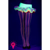 Pastel Colors Fishnet Pantyhose (Glow UV Reactive) Women's Halloween One Size