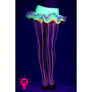 Pastel Colors Fishnet Pantyhose (Glow UV Reactive) Women's Halloween One Size