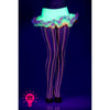 Pastel Colors Fishnet Pantyhose (Glow UV Reactive) Women's Halloween One Size
