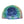 Turban Pre-Tied Flower Blue Ombre Zebra for Women