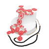 Body Chain Opaque Bright Pink Black Cord Women