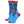 Blue Red Cheetah Crew Socks