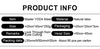 Supplier specifications and size guide for Yoda-inspired green latex adult mask