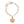 L Hexagon Initial Charm Bracelet