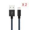 USB Fast Charger Cable for iPhone Nylon Braid 3m 10ft Mobile Phone Lightning Cab