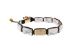 CZ Howlite Gold 925 Bracelet