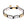 CZ Howlite Gold 925 Bracelet