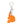 Orange Football Helmet Keychain Bag Charm