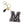 M Black Keychain Bag Charm