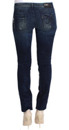 Blue Wash Cotton Slim Fit Skinny Jeans