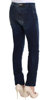 Blue Wash Cotton Slim Fit Skinny Jeans