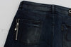 Blue Wash Cotton Slim Fit Skinny Jeans