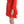 Red Mini Linen 3/4 Sleeve Sheath Dress