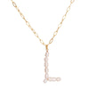 L Freshwater Pearl Initial Necklace