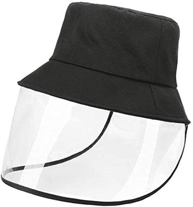 Detachable UV Sun Shield Protective Anti Dust, Spitting & Saliva, Bucket Hat Cap