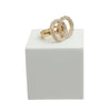 Gold Pave Infinity Link Ring