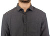 Gray linen casual shirt