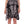 Black Silk Floral Pattern Shift Coctail Dress