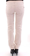 Beige CUTE Cotton Regular Fit Jeans Pants