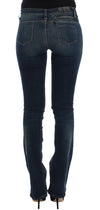 Blue straight leg jeans