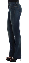 Blue straight leg jeans