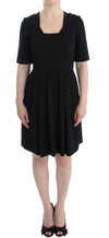 Black short sleeve venus dress