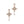 PEARL CROSS DROP EARRING 25515