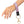 Pink Greek Key Keychain Wristlet