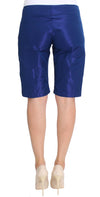 Blue Above Knees Bermuda Shorts