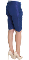 Blue Above Knees Bermuda Shorts