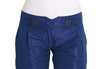 Blue Above Knees Bermuda Shorts