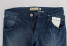 Blue Wash Denim Cotton Stretch Slim Fit Jeans