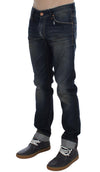 Blue Wash Cotton Denim Slim Fit Jeans