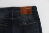 Blue Wash Cotton Denim Slim Fit Jeans