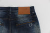 Blue Wash Cotton Denim Regular Fit Jeans