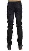 Black Cotton Stretch Slim Fit Jeans