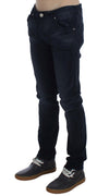 Blue Wash Cotton Stretch Slim Fit Jeans