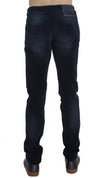 Blue Wash Cotton Stretch Slim Fit Jeans