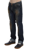 Blue Wash Cotton Regular Straight Fit Jeans