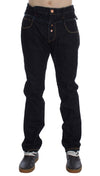 Blue Cotton Regular Straight Fit Jeans