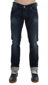 Blue Wash Cotton Stretch Slim Skinny Fit Jeans