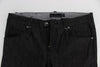 Black Cotton Slim Skinny Fit Jeans