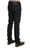 Black Cotton Slim Skinny Fit Jeans