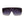 Black Gradient Square Visor Sunglasses