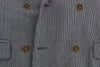 Blue Double Breasted Regular Fit Blazer