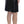 Black Wool Silk Above Knee Straight Skirt