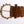 Brown Raffia Wood Beaded Wide Waist Belt